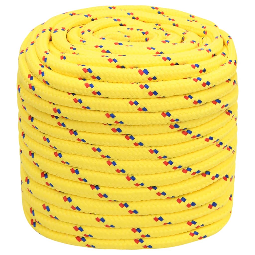 Corde de bateau vidaxl 18 mm 100 m en polypropylène jaune