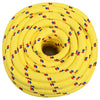 Corde de bateau vidaxl 20 mm 25 m en jaune en polypropylène