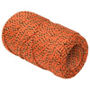 Corde de bateau vidaxl 2 mm 25 m en orange en polypropylène