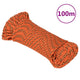 Corde de bateau vidaxl 4 mm 100 m en orange en polypropylène