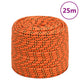 Corde de bateau vidaxl 8 mm 25 m en orange en polypropylène
