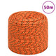 Corde de bateau vidaxl 8 mm 50 m en orange en polypropylène
