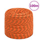 Corde de bateau vidaxl 8 mm 100 m en orange en polypropylène