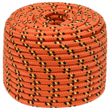 Corde de bateau vidaxl 12 mm 50 m en orange en polypropylène - afbeelding 2