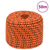 Corde de bateau vidaxl 14 mm 50 m en orange en polypropylène