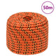 Corde de bateau vidaxl 14 mm 50 m en orange en polypropylène