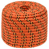 Corde à bateau Vidaxl 14 mm 100 m d'orange en polypropylène