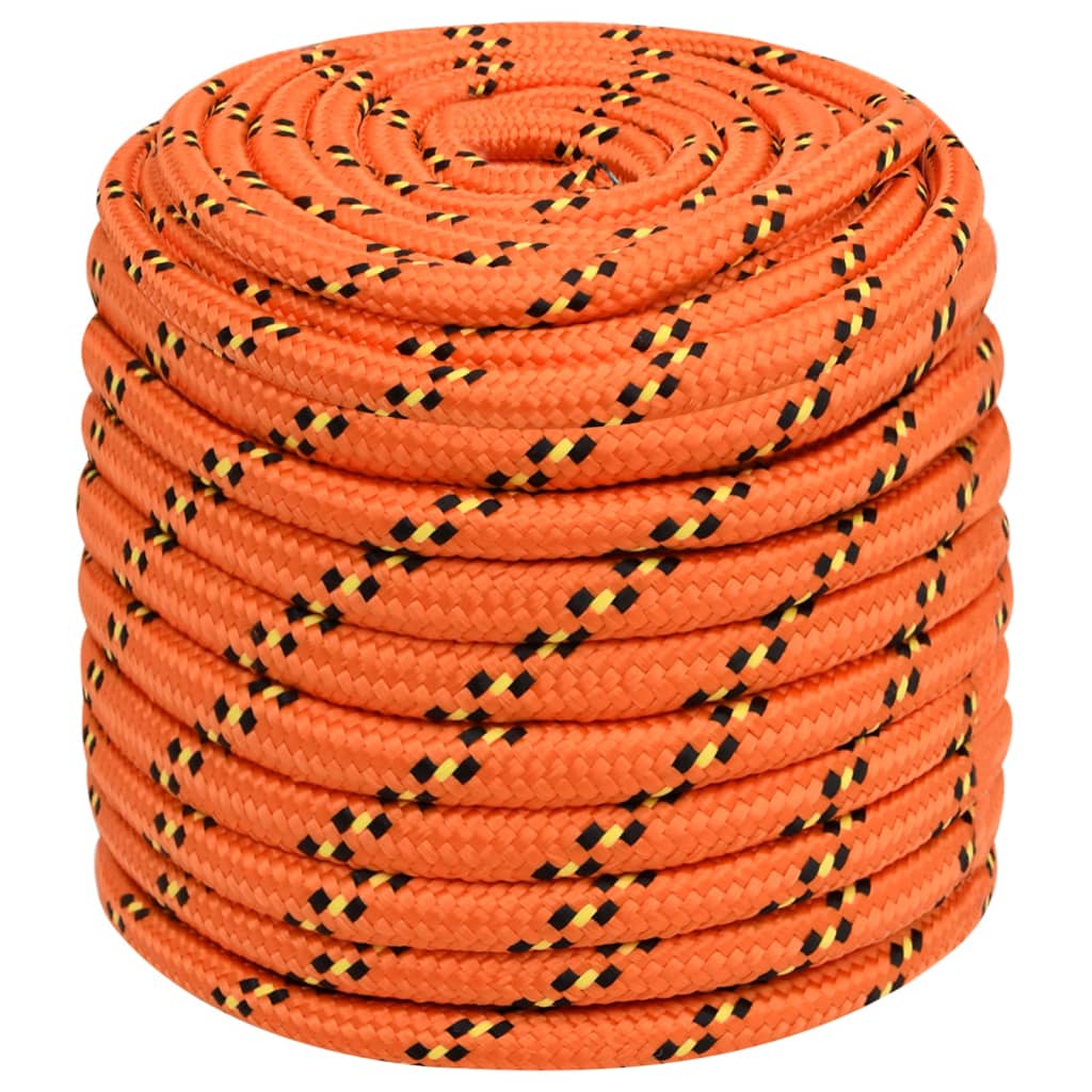 Corde de bateau vidaxl 16 mm 100 m en polypropylène orange