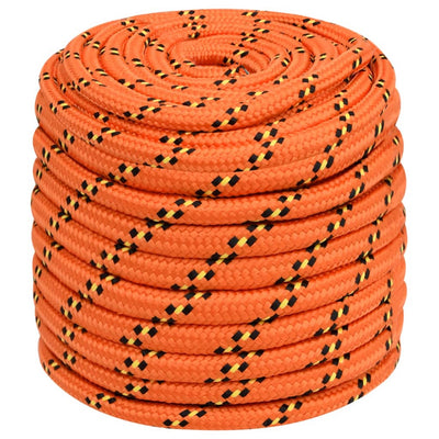 Corde de bateau vidaxl 18 mm 25 m en orange en polypropylène