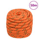 Corde à démarrage Vidaxl 20 mm 50 m en polypropylène oranje