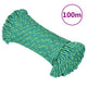 Corde à bateau Vidaxl 3 mm 100 m vert en polypropylène