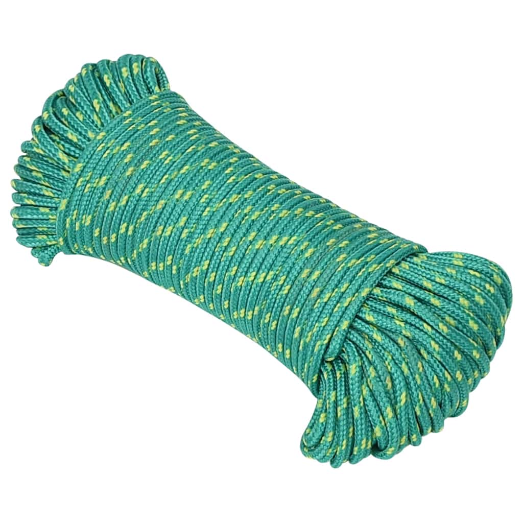Corde à bateau Vidaxl 4 mm 500 m de polypropylène vert