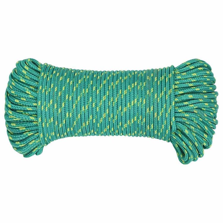 Corde à bateau Vidaxl 5 mm 500 m de polypropylène vert
