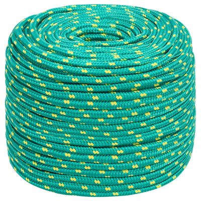 Corde à bateau Vidaxl 8 mm 25 m vert polypropène