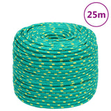 Corde à bateau Vidaxl 10 mm 25 m vert polypropylène - afbeelding 1