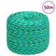 Corde à bateau Vidaxl 10 mm 50 m vert polypropylène