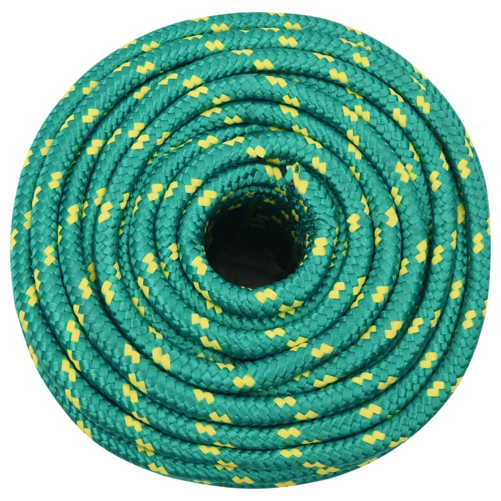 Corde à bateau Vidaxl 12 mm 25 m de polypropylène vert
