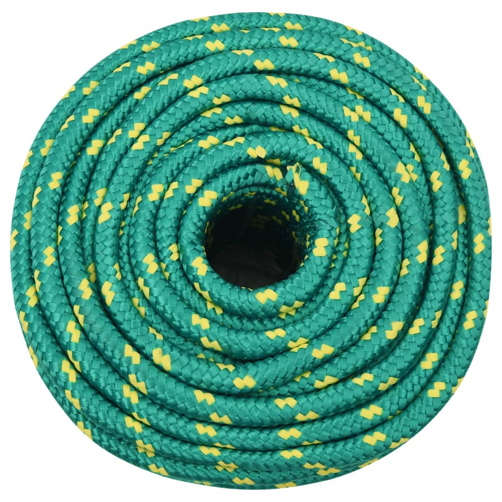 Corde à bateau Vidaxl 14 mm 100 m vert polypropylène
