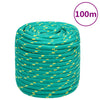 Corde à bateau Vidaxl 16 mm 100 m vert polypropylène