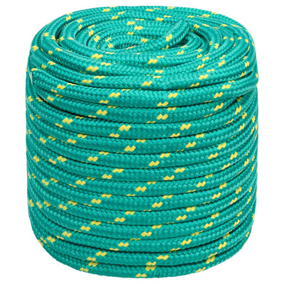Corde à bateau Vidaxl 16 mm 100 m vert polypropylène