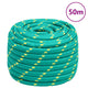 Corde de bateau vidaxl 20 mm 50 m de polypropylène vert