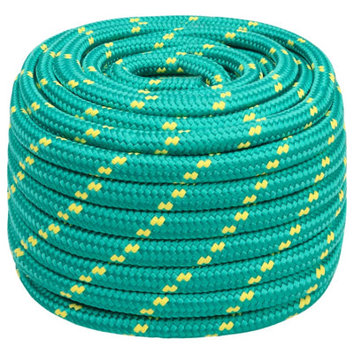 Corde de bateau vidaxl 20 mm 50 m de polypropylène vert