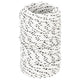 Corde à bateau vidaxl tressée 2 mmx50 m en polyester blanc