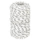 Corde de bateau vidaxl tressée 2 mm x 500 m de polyester blanc