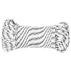 Corde de bateau vidaxl tressée 4 mm x 500 m de polyester blanc