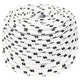 Corde à bateau vidaxl tressée 6 mmx25 m en polyester blanc