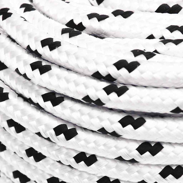 Corde à bateau vidaxl tressée de 8 mmx25 m blanc en polyester