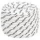 Corde de bateau vidaxl tressée 14 mmx25 m en polyester blanc