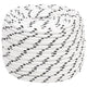 Corde de bateau vidaxl tressée 14 mmx100 m en polyester blanc