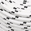 Corde de bateau vidaxl tressée 14 mmx100 m en polyester blanc
