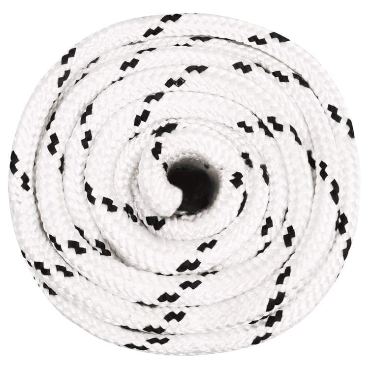 Vidaxl werkouw 16 mm 100 m polyester blanc