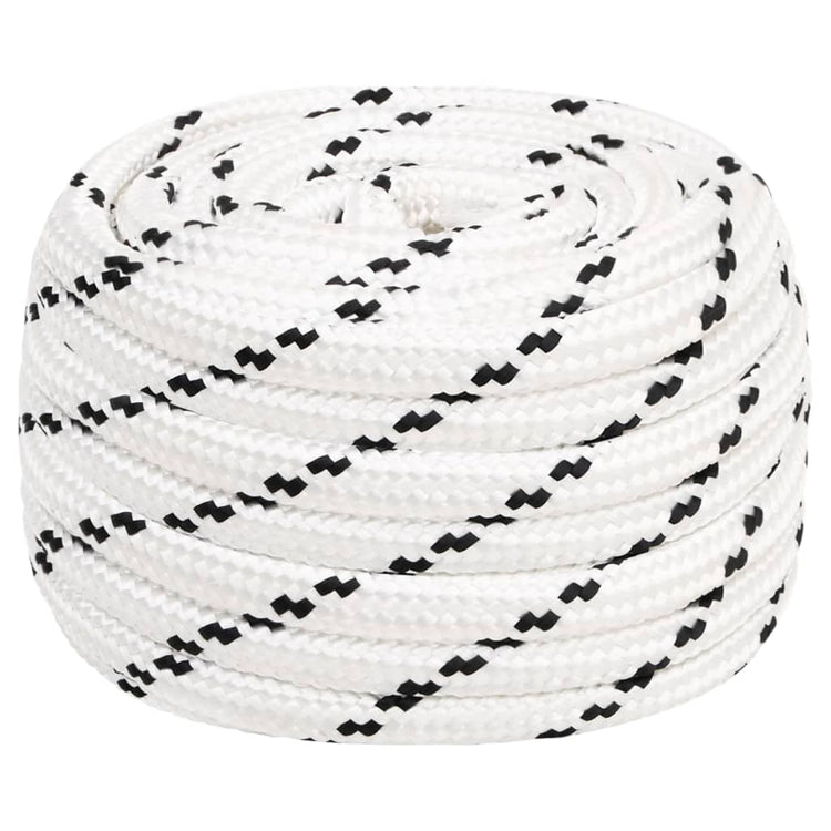 Vidaxl werkouw 18 mm 50 m polyester blanc