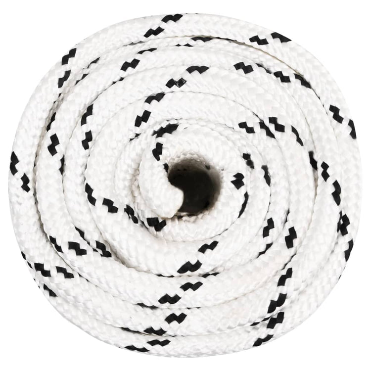 Vidaxl werkouw 18 mm 50 m polyester blanc