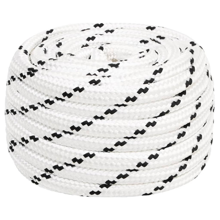 Vidaxl werkouw 18 mm 100 m polyester blanc