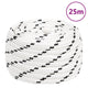 Vidaxl werkouw 20 mm 25 m polyester blanc