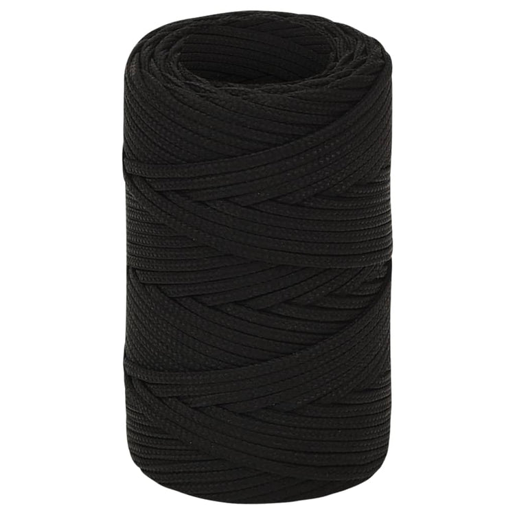 Vidaxl werkouw 2 mm 25 m polyester noir