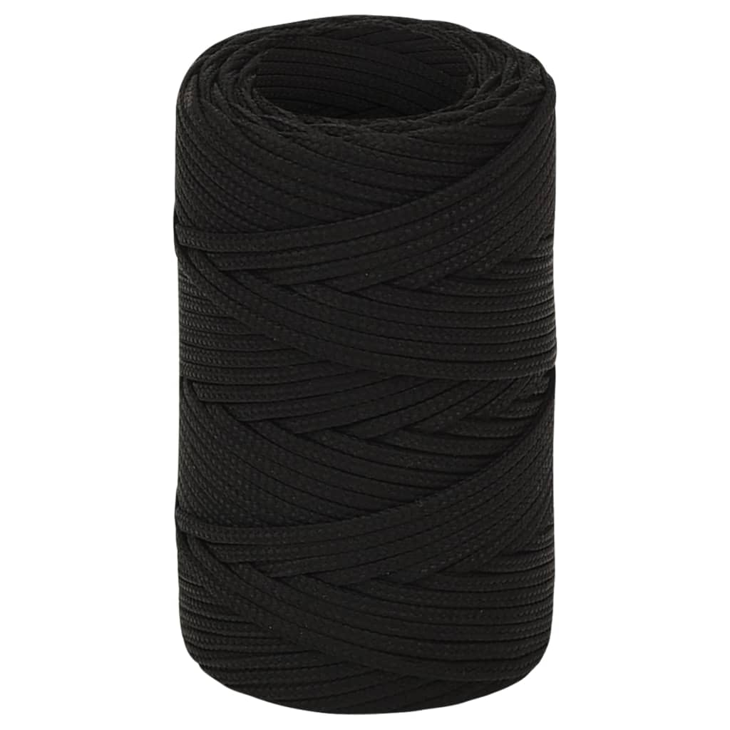 Vidaxl werkouw 2 mm 100 m polyester noir
