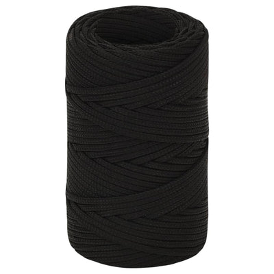 Vidaxl werkouw 2 mm 250 m polyester noir