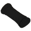 Vidaxl werkouw 3 mm 50 m polyester noir
