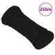 Vidaxl werkouw 3 mm 250 m polyester noir