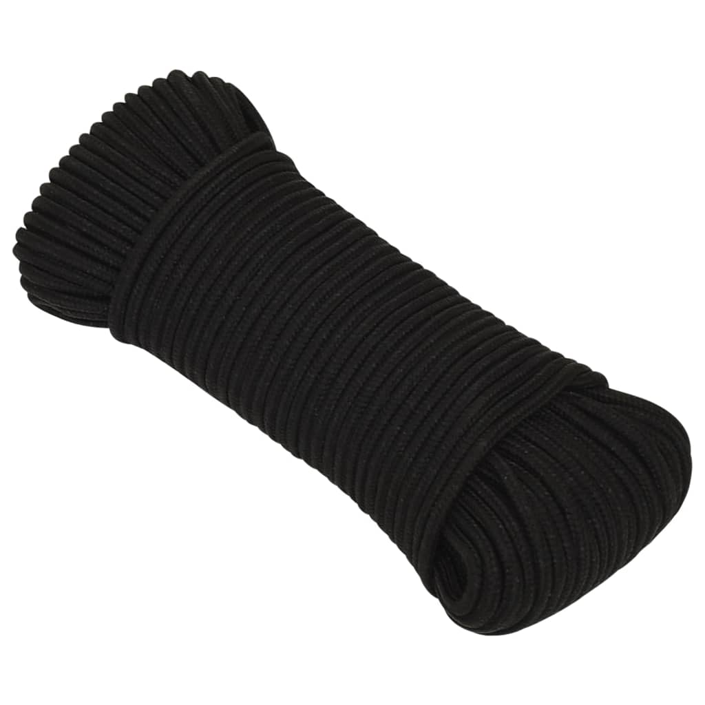 Vidaxl werkouw 3 mm 250 m polyester noir