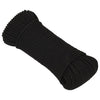 Vidaxl werkouw 4 mm 25 m polyester noir