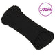 Vidaxl werkouw 4 mm 100 m polyester noir