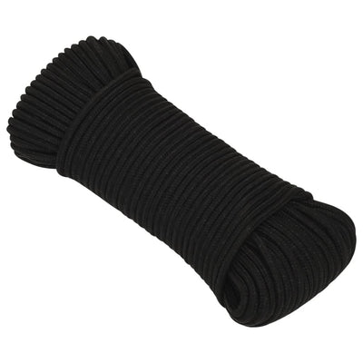 Vidaxl werkouw 4 mm 500 m polyester noir
