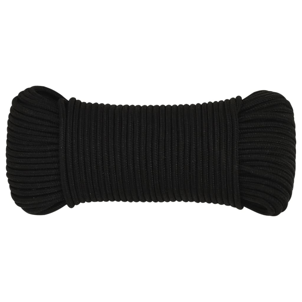 Vidaxl werkouw 4 mm 500 m polyester noir