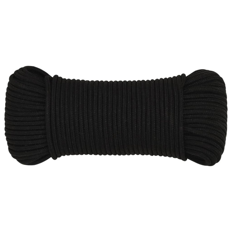 Vidaxl werkouw 5 mm 25 m polyester noir